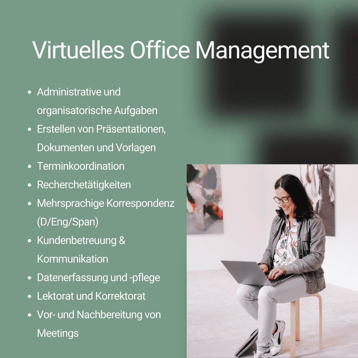 Virtuelles Office Management, Fernarbeit, Online-Assistenz, BÃ¼roservice, professionelle virtuelle UnterstÃ¼tzung.